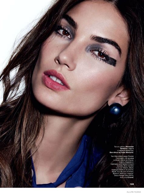 Lily Aldridge Wears Fall Makeup Looks For Cover Story Of