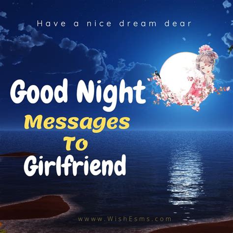 Good Night Messages To Girlfriend On The Beach