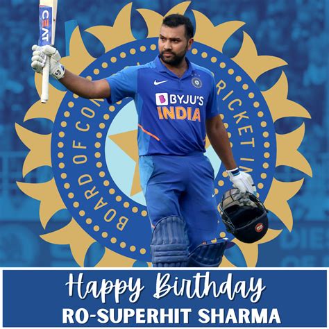 Happy Birthday Rohit Sharma Hd Images Photo Status Poster And