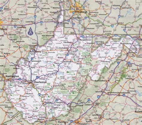 West Virginia Wv Road And Highway Map Printable Maps