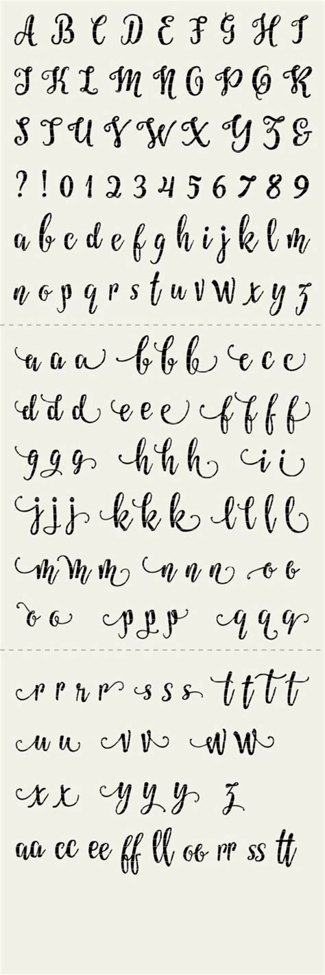 Full Alphabet Svg Fonts Cutfile Whimsy Modern Script Cricut Etsy