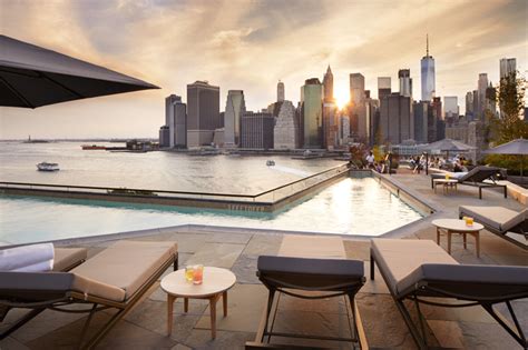 Brooklyn Rooftop Pool Bar With Enviable View Is Opening To The Public