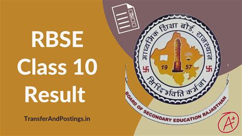 Rbse Class 10 Result 2023 Out Today Get Direct Link Here And Check