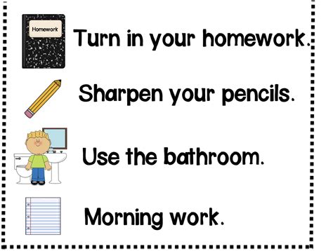 Kindergarten Kids At Play Classroom Morning Routine Poster Freebie And