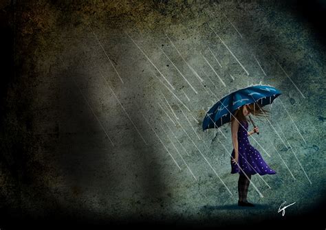 Sad Girl In Rain Wallpaper Hd 21223 Baltana