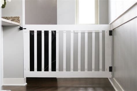 Need stair gates to keep kids safe? Custom Wooden DIY Baby Gate for Stairs and Hallways