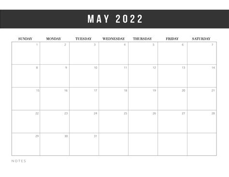 2022 Blank Printable Calendars Free Letter Templates Riset