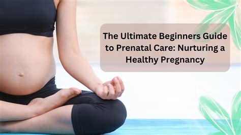 The Ultimate Beginners Guide To Prenatal Care Nurturing A Healthy