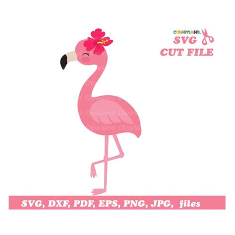 Instant Download Flamingo Svg Cut Files And Clip Art Cf3 Inspire
