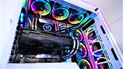 The Ultimate 6000 Rgb Gaming Pc Build Time Lapse 2018 Youtube