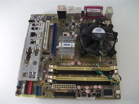 Asus P5k Vm Socket 775 Motherboard With Intel Core 2 Duo E8400 300 Ghz Cpu