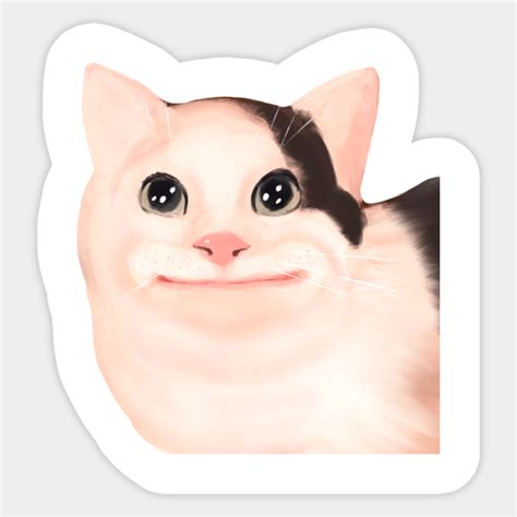 Polite Cat Meme Cat Memes Sticker Teepublic
