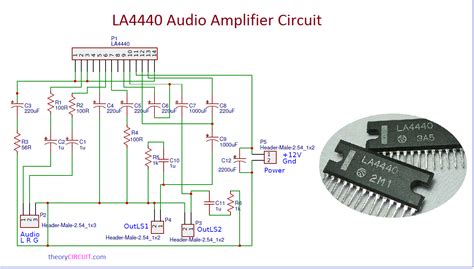 Normally connected to pin vmdo. LA4440 Amplifier Circuit Board