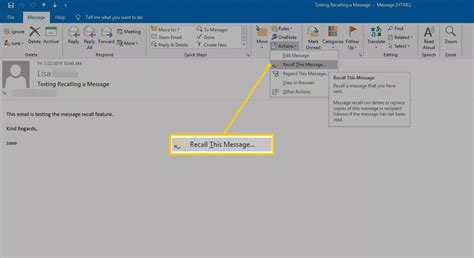 How To Recall A Message In Outlook 365 Online Loceddelta
