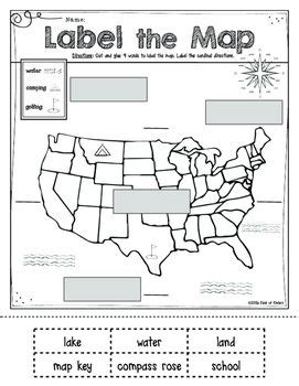 See more ideas about social studies worksheets, social studies, worksheets. Mapping: Label It! First Grade and Kindergarten Social Studies | Kindergarten social studies ...