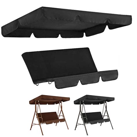 3 Seater Waterproof Garden Swing Chair Canopy Replacement Spare Outdoor Seat Protector Cover