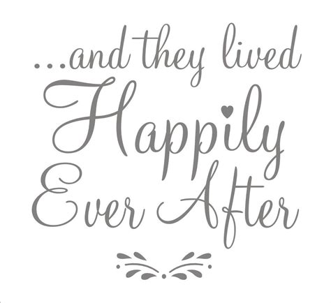 You and they lived happily ever after (tv episode 2021) quotes on imdb: And They Lived Happily Ever After Etsy | Happily ever after quotes, Wedding stencils, Happily ...