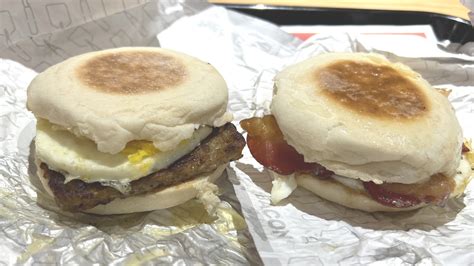 Wendy's New English Muffin Breakfast Sandwich Review: A Buttery And