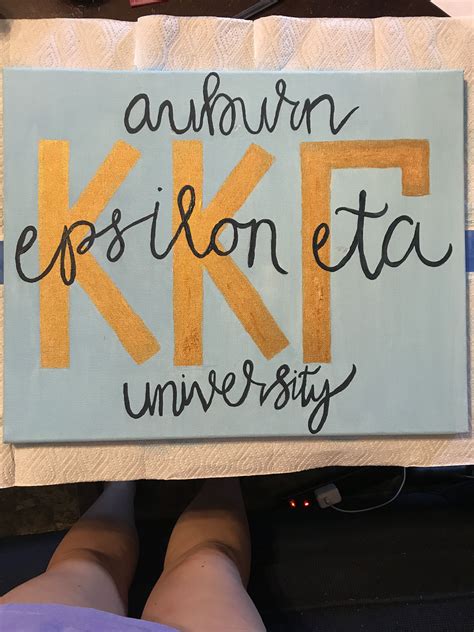Kappa Kappa Gamma Auburn Sorority Crafts Kappa Kappa Gamma Canvas