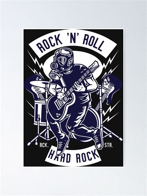 Rock N Roll Hard Rock Poster For Sale By Paps01 Redbubble