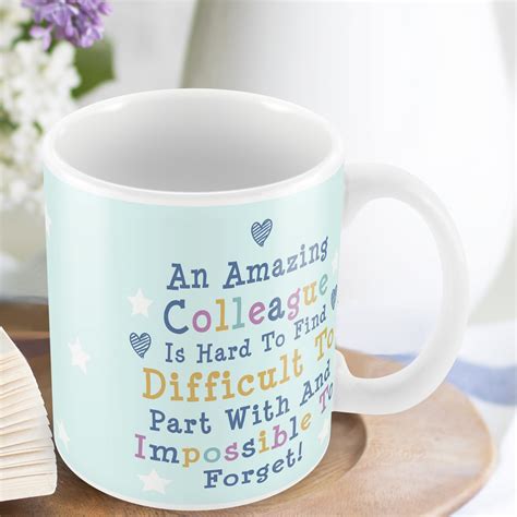 Looking for personalized farewell gifts for seniors, gifts for colleague or gifts for boss? Colleague Leaving Gift Mug Good Luck Coworker Farewell New Job