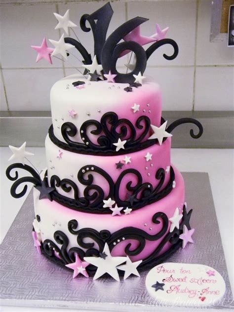 Fun Color Schemes For Sweet 16 Sweet Sixteen Birthday Cake Birthday