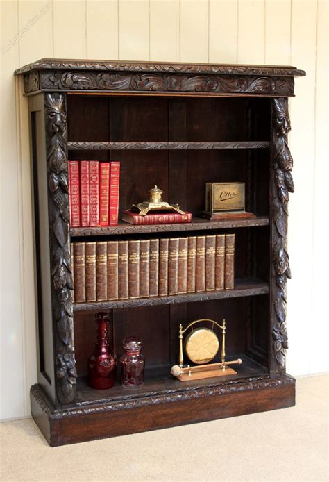 Victorian Gothic Oak Bookcase Antiques Atlas