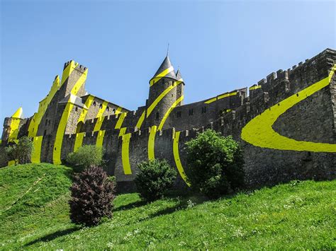 Why The Medieval City of Carcassonne Has Been Covered in Yellow Circles