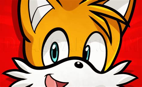 How To Draw The Face Of Tails Sketchok Easy Drawing Guides Otosection