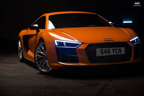 Audi R8 Orange Colour Hd Wallpapers X Auto