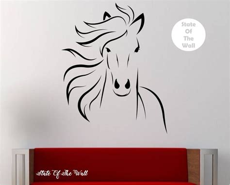 Horse Wall Decals Vinyl Wall Decals Horse Face Diy Teacher Ts