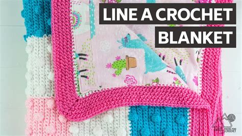 How To Line CROCHET Blanket With FABRIC Step By Step Tutorial YouTube
