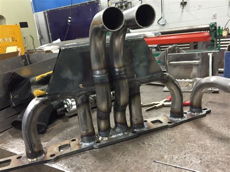 Custom Intakeexhaust Header For A 59 Ford 223 I6 The Hamb