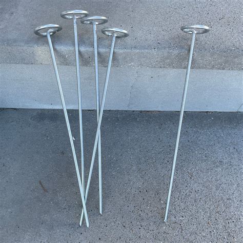 Circle Top Pins For Landscape Fabric And Weed Barrier Sandbaggy
