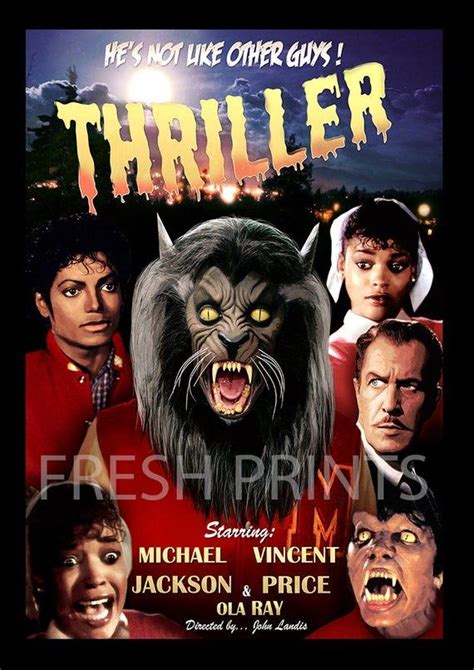 Michael Jacksons Thriller Movie Poster Etsy In 2022 Michael