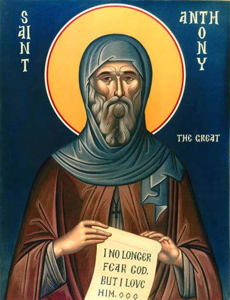 Saint Anthony The Great Orthodox Icon St Anthony Art Etsy