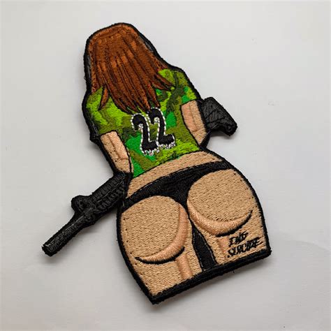 Sexy Girl With Rifle Patch Just For Patches