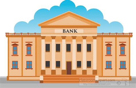 Clipart Of Bank Building Symbol K12370604 Search Clip Art
