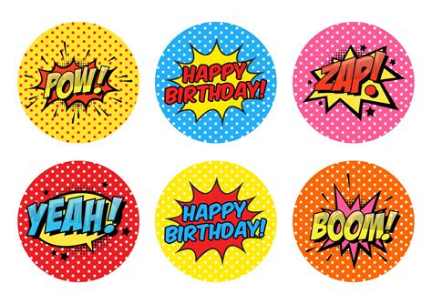 Free Superhero Birthday Party Printables