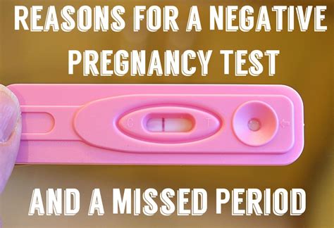 Maybe if period pain burned calories, it would be worth it! 9 Reasons for a Missed Period and Negative Pregnancy Test ...