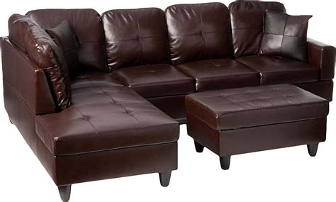 Beverly Fine Furniture Left Facing Russes Sectional Sofa Set With Otto