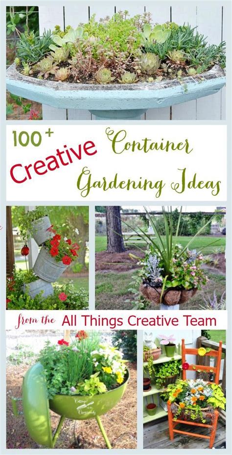 12 Creative Gardening Ideas Container Gardening Vegetables Container