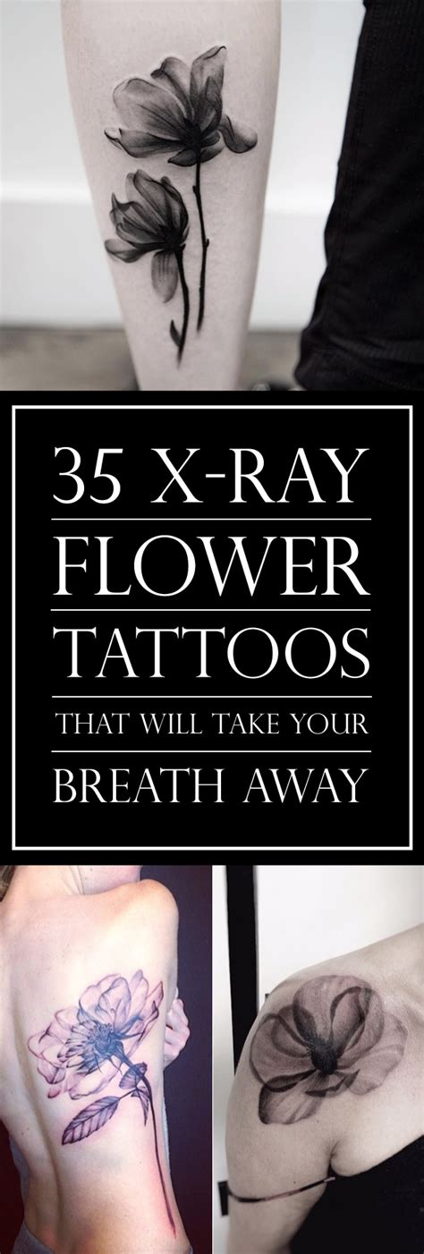 35 X Ray Flower Tattoos That Will Take Your Breath Away Tattooblend