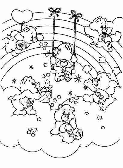Coloring Care Bears Bear Printable Pages Printables