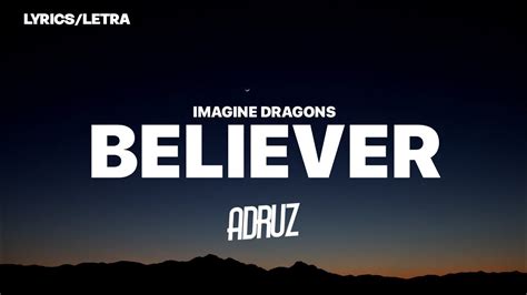 Imagine Dragons Believer Lyricsletra Youtube