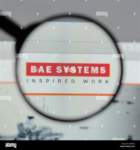 Milan Italy August 10 2017 Bae Systems Logo On The Website