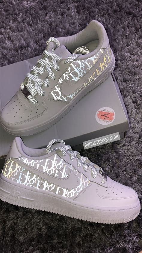 If you want to take your custom air forces to another level, swapping out the laces with a fresh pair of replacement laces. Air Force 1 X Dior with reflective laces | THE CUSTOM ...