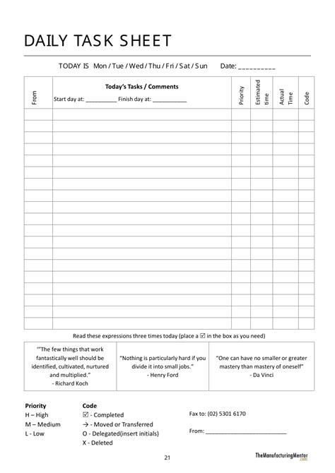Printable Task Forms Printable Forms Free Online