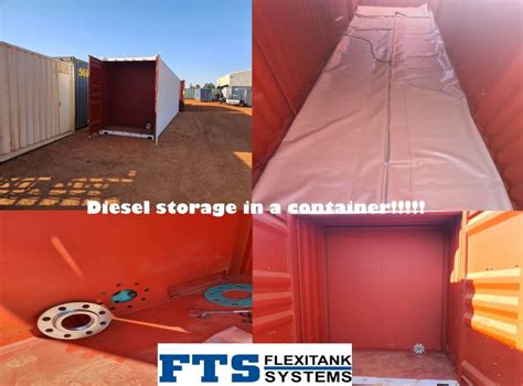 Diesel Storage In A Container And Tpu Bladder Flexi Tank Systems
