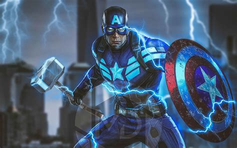 Captain America Mjolnir Wallpapers Top Free Captain America Mjolnir
